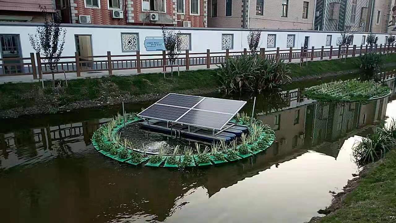 一體式太陽能曝氣浮島